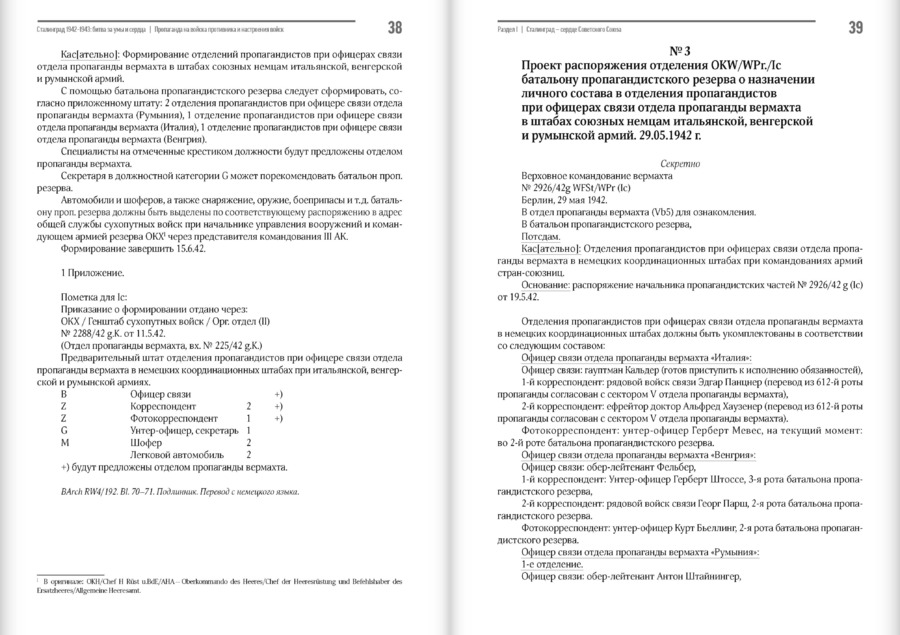 Сталинград 1942–1943: битва за умы и сердца. Пропаганда на войска противника и настроения войск. Сборник документов